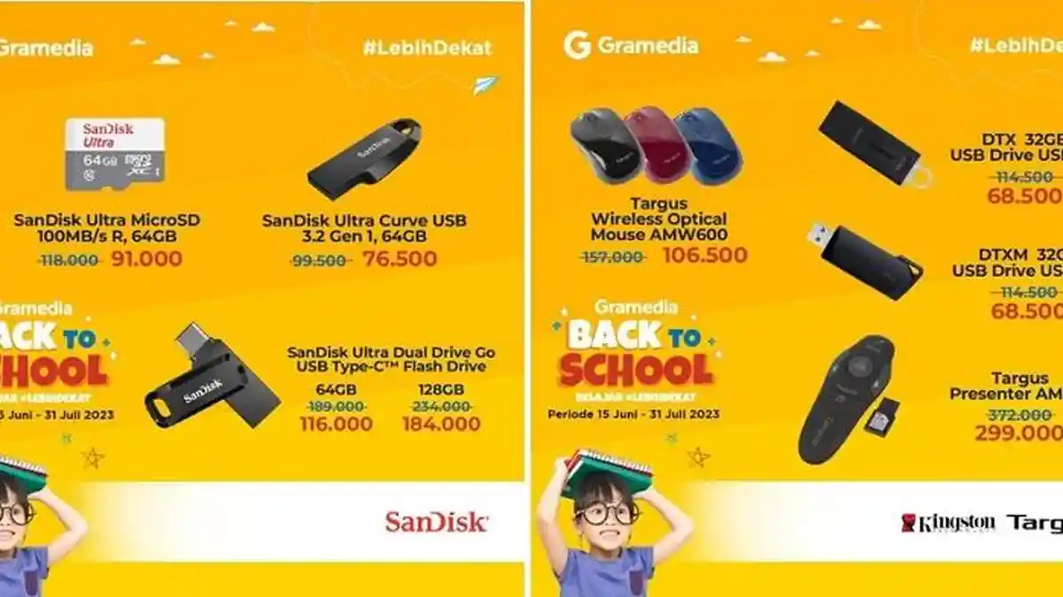 Gebyar Promo Spesial Gadget: Lengkapi Kebutuhan Gadget-mu Bersama Gramedia Back to School