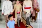 Jokowi Menghantarkan Kaesang Pangarep Jelang Acara Akad Nikah