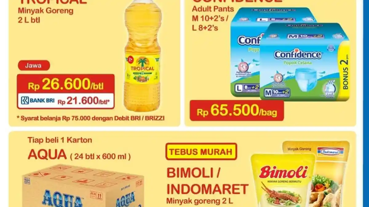 Promo Indomaret 10 Desember 2020, Banjir Diskon hingga Tebus Murah Rp 5.000 Minyak Goreng 2 Liter
