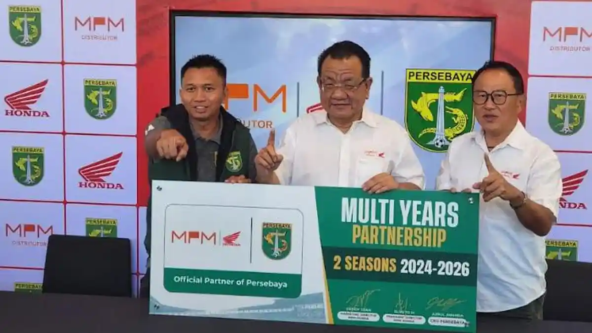 MPM Honda Jatim Perpanjang Sponsorship dengan Persebaya Surabaya Hingga 2 Musim