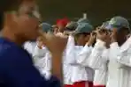 70 Anggota Paskibra Makassar Lakukan Latihan