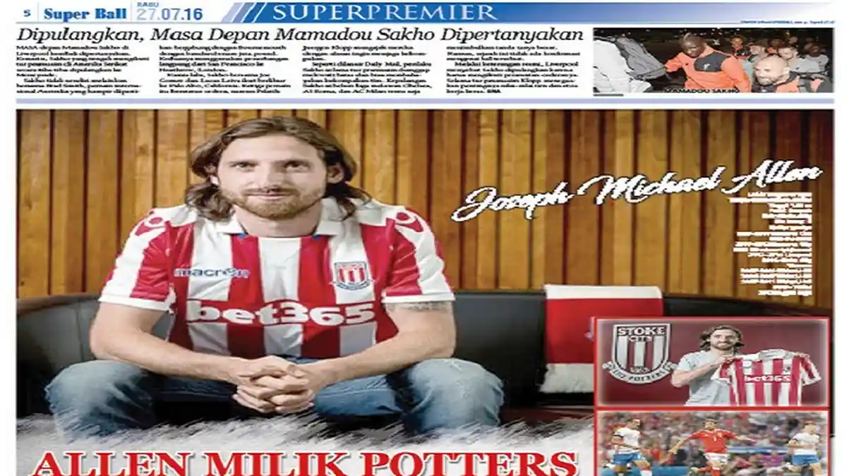 Joe Allen Resmi Milik Stoke City