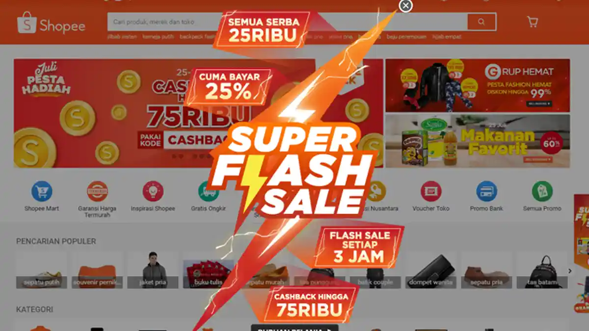 Hari Ini! Super Flash Sale Hadir di Shopee, Catat Waktu dan Caranya