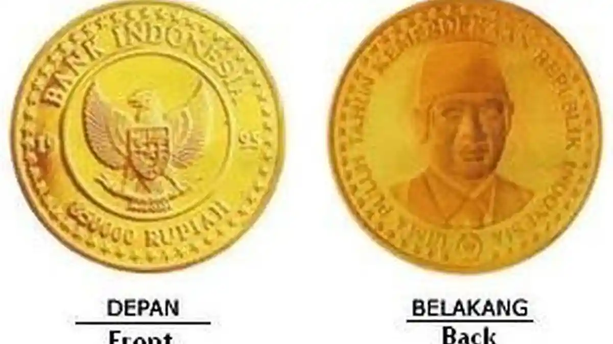 Ini Wujud Uang Koin Pecahan Rp 850 Ribu, Bergambar Soeharto dan Terbuat dari Emas