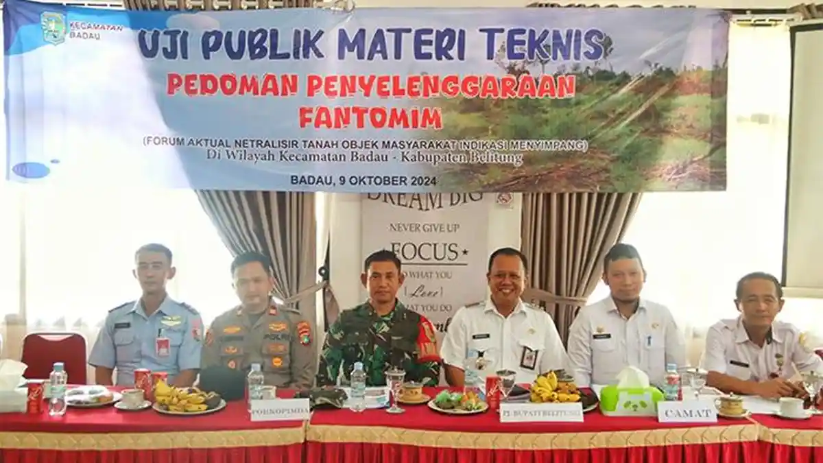 Camat Badau Belitung Uji Publik Materi Fantomim - Posbelitung.co