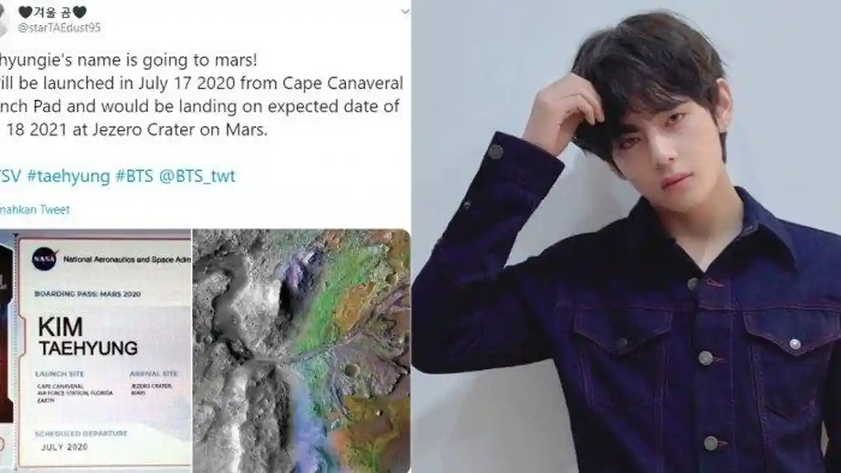 V BTS Ulang Tahun Dapat Kado Perjalanan Namanya ke Planet Mars