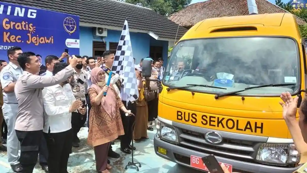 Dishub OKI Sediakan Bus Sekolah Gratis Bagi Pelajar, ini Rutenya
