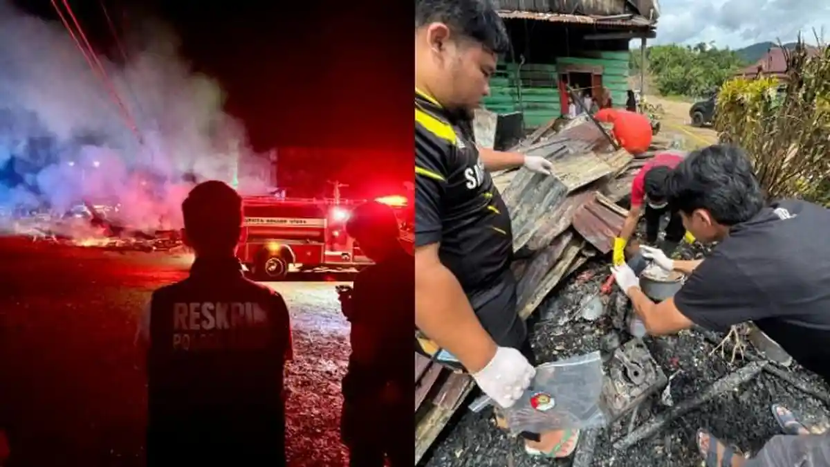 Penyebab Kebakaran Kios dan Rumah di Konawe Utara Diduga Akibat Korsleting Listrik Saat Cuaca Buruk