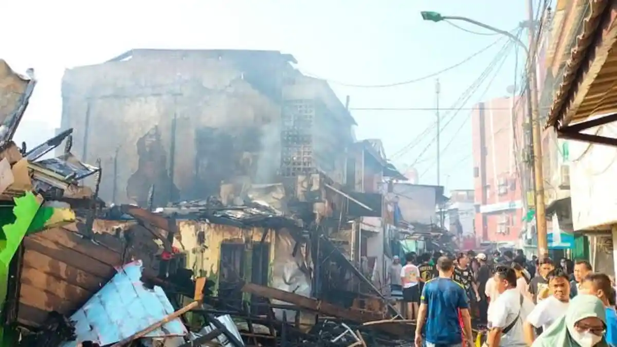 Kebakaran Hebat di Tamasari Jakbar, hingga Menyebabkan 1.268 Warga Kehilangan Tempat Tinggal
