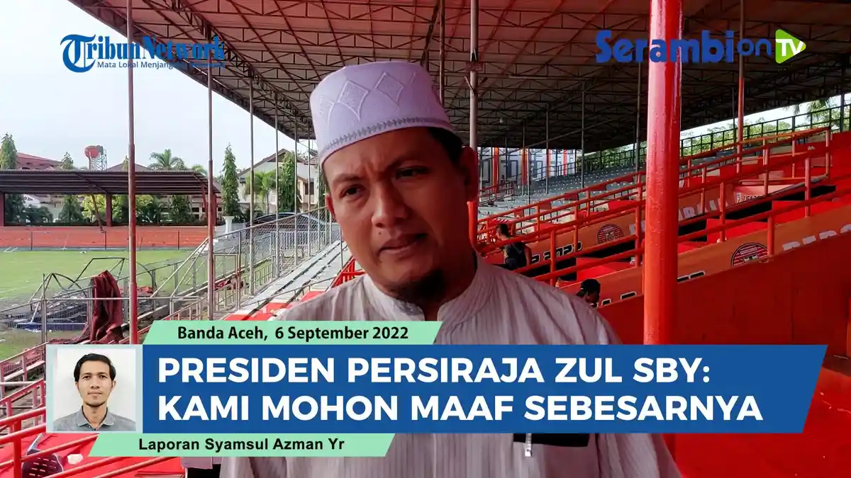 Insiden Lampu Stadion H Dimurthala Padam Diduga karena Sabotase, Manajemen Persiraja Minta Maaf