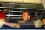 David Beckham di Bandara Soetta Jakarta