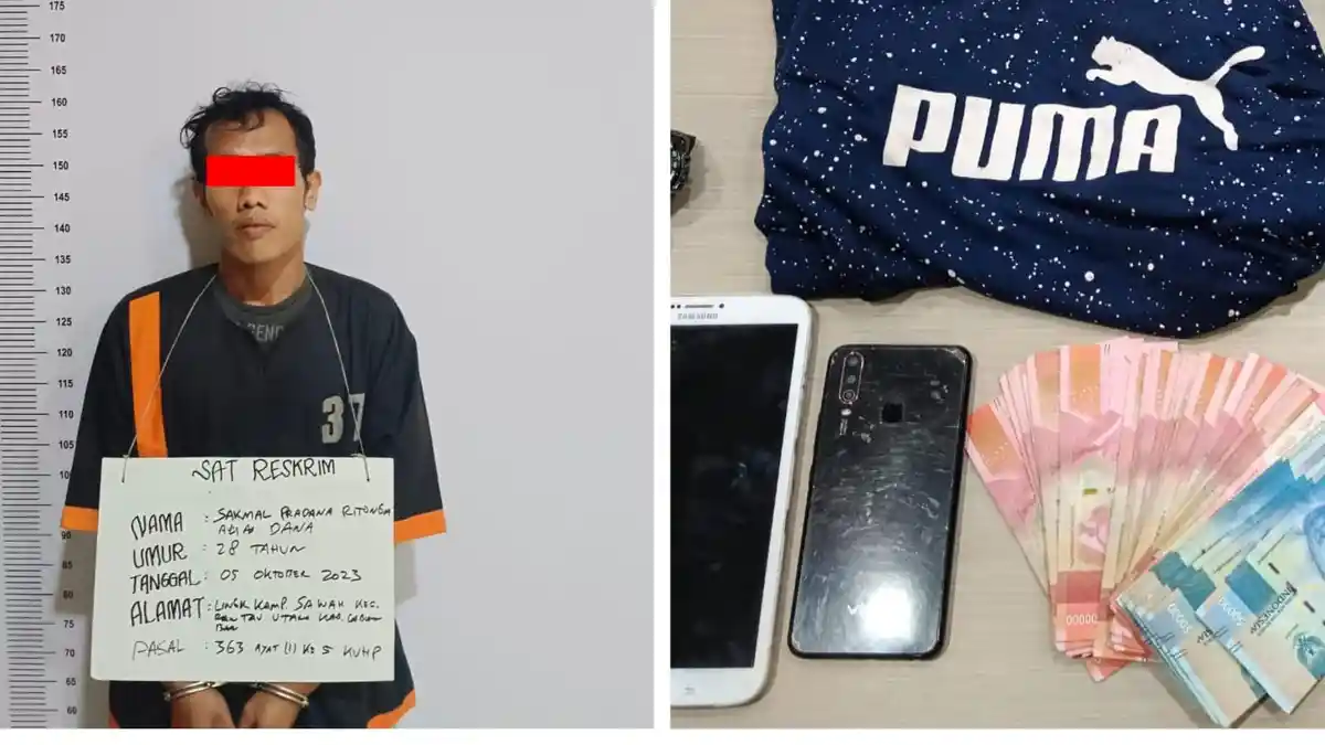 Terekam CCTV, Kurang Dari 10 Jam Polres Labuhanbatu Ringkus Spesialis Pembongkar Rumah