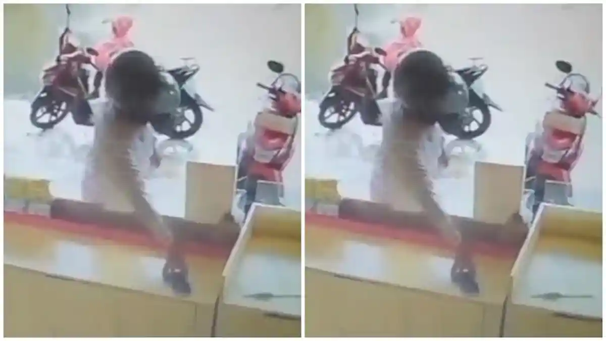 Terekam CCTV, Wanita Bawa Anak Curi HP Pegawai Warung Ayam Geprek di Palembang, Modusnya