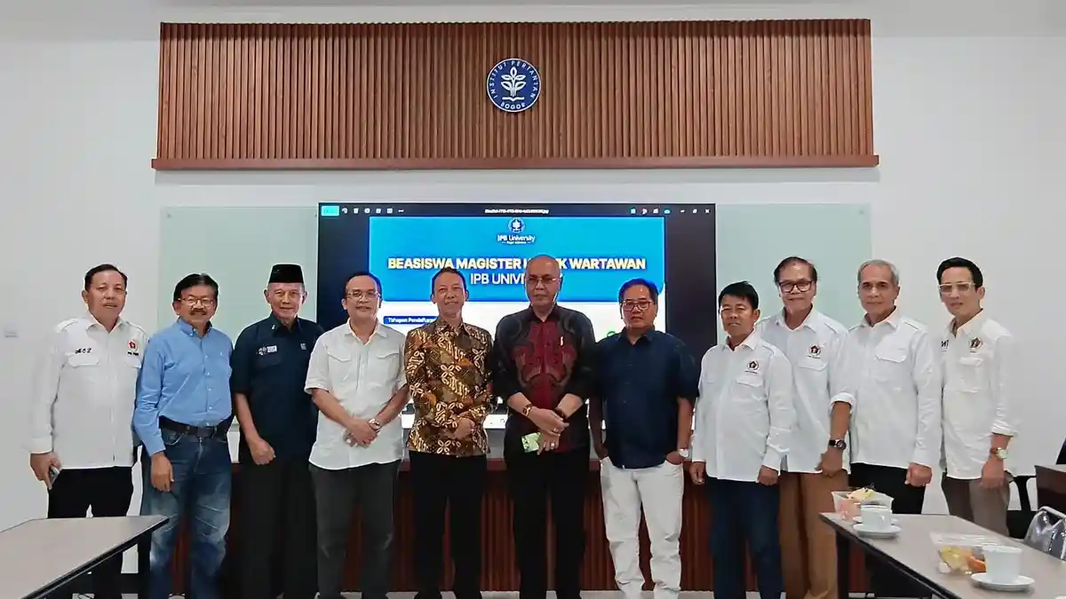 PWI Pusat dan IPB University Bahas Program Beasiswa S2 untuk Wartawan