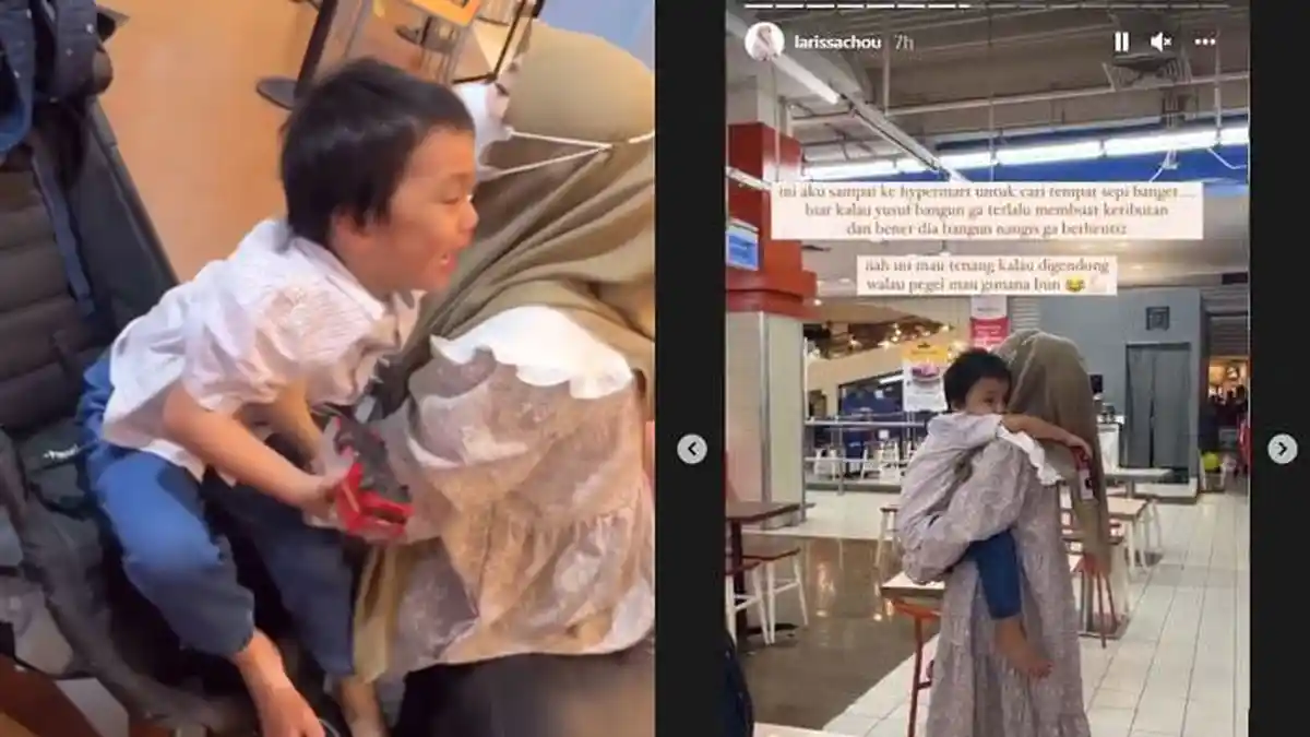 Sikap Larissa Chou Hadapi Yusuf yang Tantrum Bikin Terenyuh, Sendirian Telaten Urus Putra Alvin Faiz