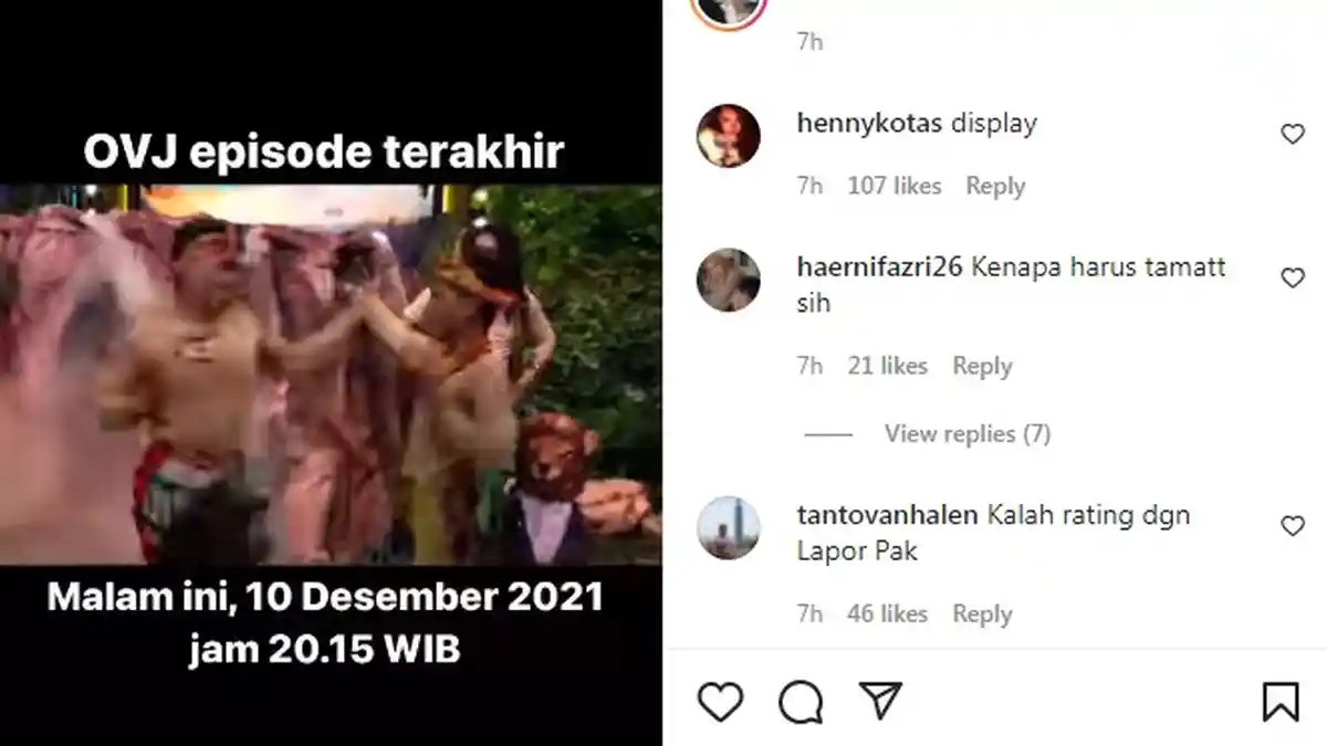 Sinyal Komedi Opera Van Java Berakhir Muncul, Rina Nose Tulis Kata Pamit