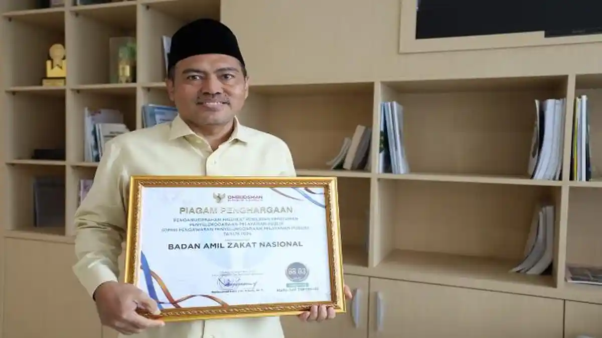 BAZNAS RI Raih Predikat Kualitas Tertinggi Pelayanan Publik dari Ombudsman