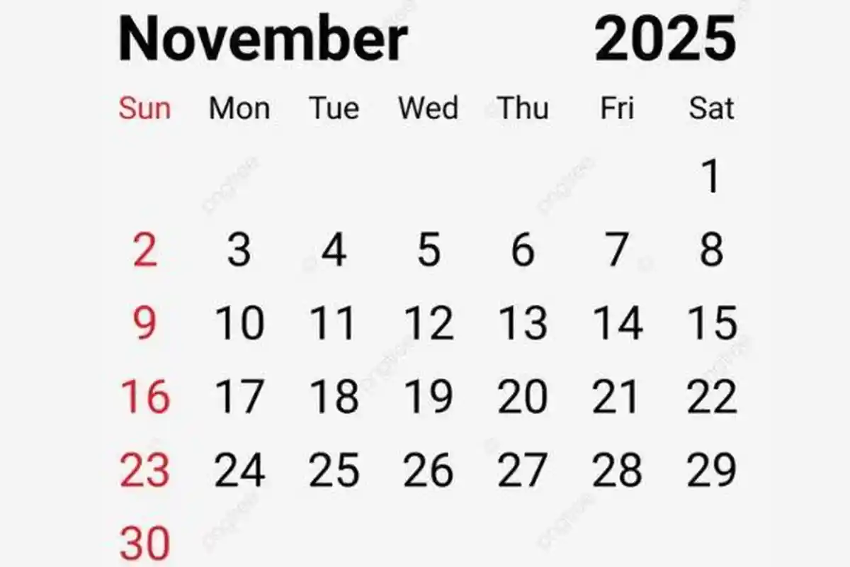 Tanggal Merah Kalender November 2025 Ada Berapa? Cek Penjelasannya