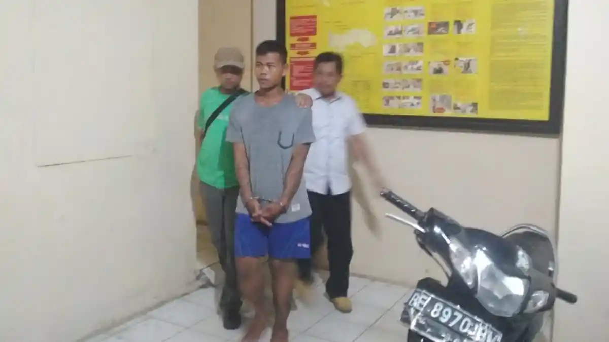 Belum Sebulan Bebas karena Curi Burung, Pria Tanjung Bintang Ini Curi Motor