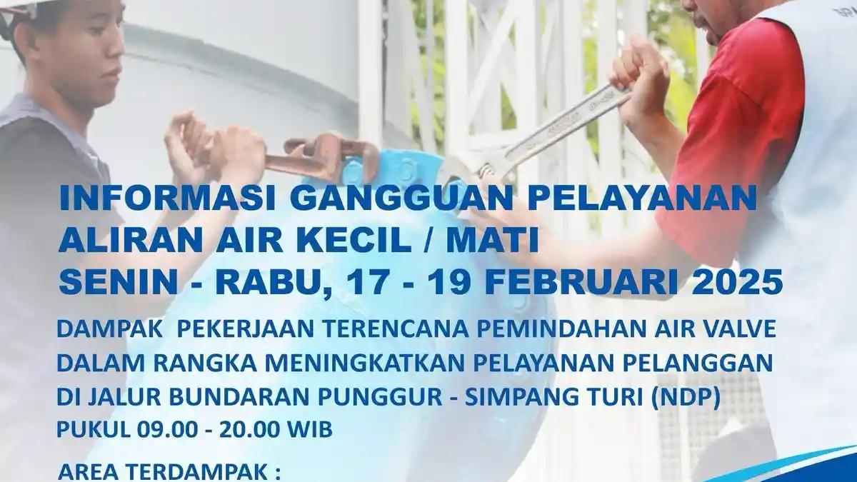 Mati Air di Batam Hari Ini Hingga 19 Februari Ancam Warga Nongsa, Berikut Ini Wilayahnya