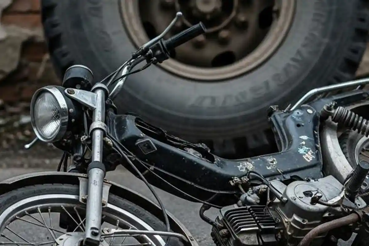 Kecelakaan Maut di Ringinrejo Kediri, Kakek Pemotor Tewas Setelah Gagal Menyalip Truk