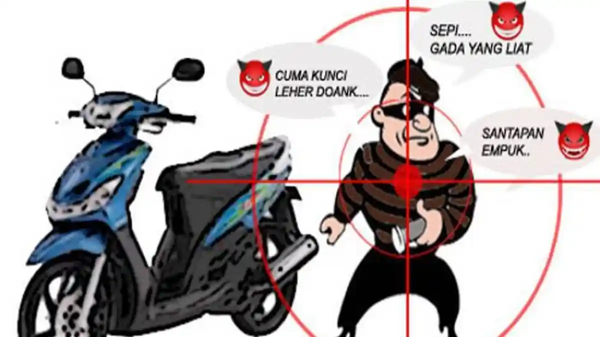 Terekam CCTv, Pelaku Curanmor Beraksi di Perumahan GMP Batuampar Batam, Beat Merah Hilang