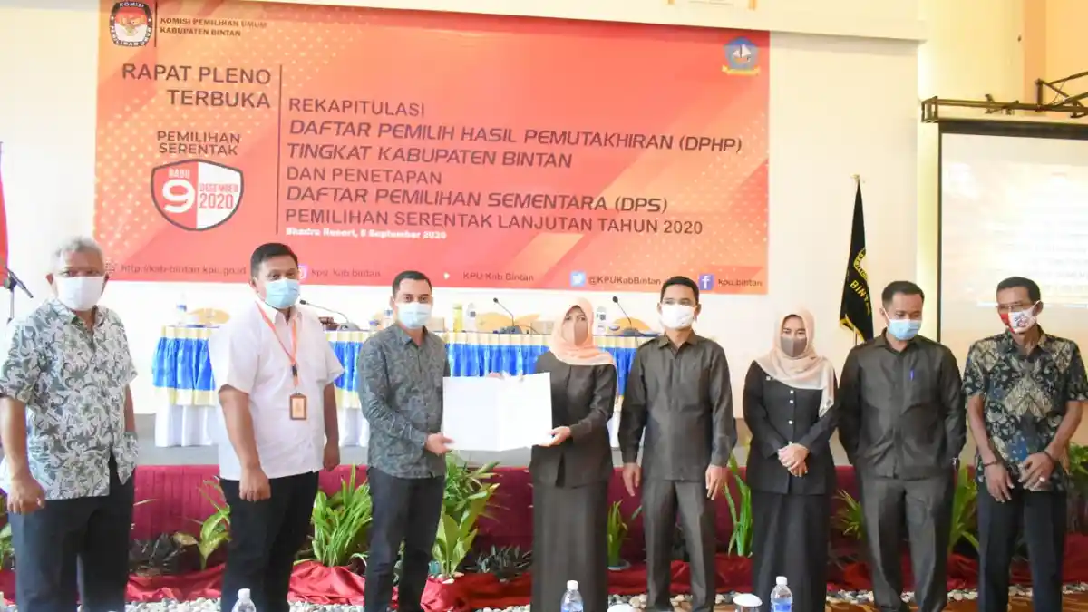 PILKADA BINTAN - KPU Bintan Tetapkan 109.530 Pemilih Masuk DPS, Tambah 3 TPS Baru