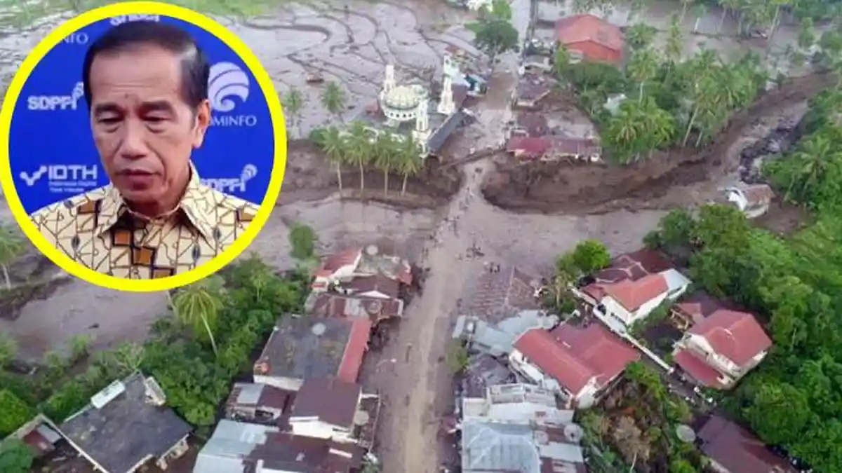TAK TERDUGA Alasan Presiden Jokowi Belum Tinjau Lokasi Bencana Banjir Lahar Dingin Sumatera Barat