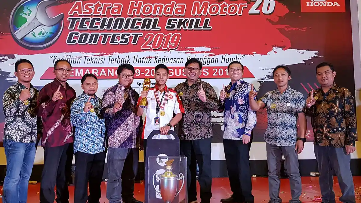 Masngudin Harumkan Jawa Barat di Ajang Astra Honda Motor Technical Skill Contest 2019