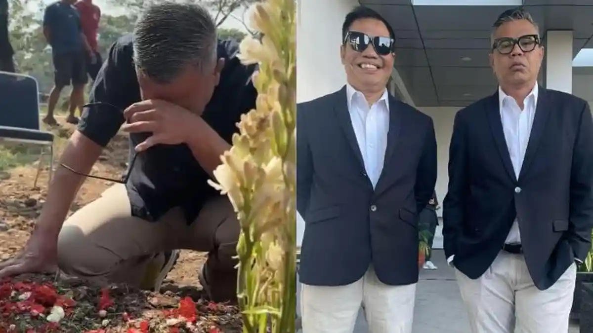 Tak Sempat Lihat Temon untuk yang Terakhir Kali, Abdel Achrian Nangis  Tersedu-sedu di Samping Makam - TribunStyle.com