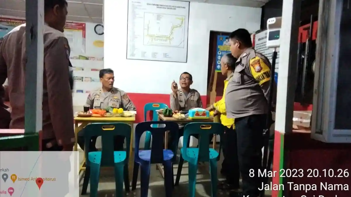 Binmas Polres Asahan dan Polsek Air Lakukan Penilaian Poskamling Barokah