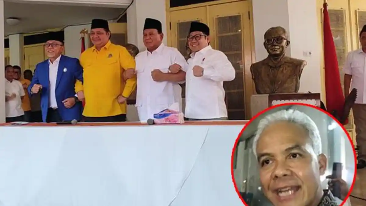 SAH! Golkar-PAN-PKB-Gerindra Dukung Prabowo, Ini Tanggapan Ganjar Pranowo dan PDI Perjuangan