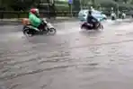 Hujan Deras dari Pagi Hari, Kawasan Megaria Tergenang