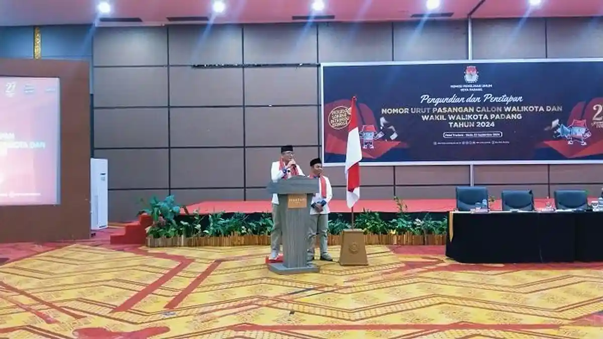Dapat Nomor Urut 3, Hendri Septa-Hidayat Siap Lanjutkan Pembangunan Kota Padang