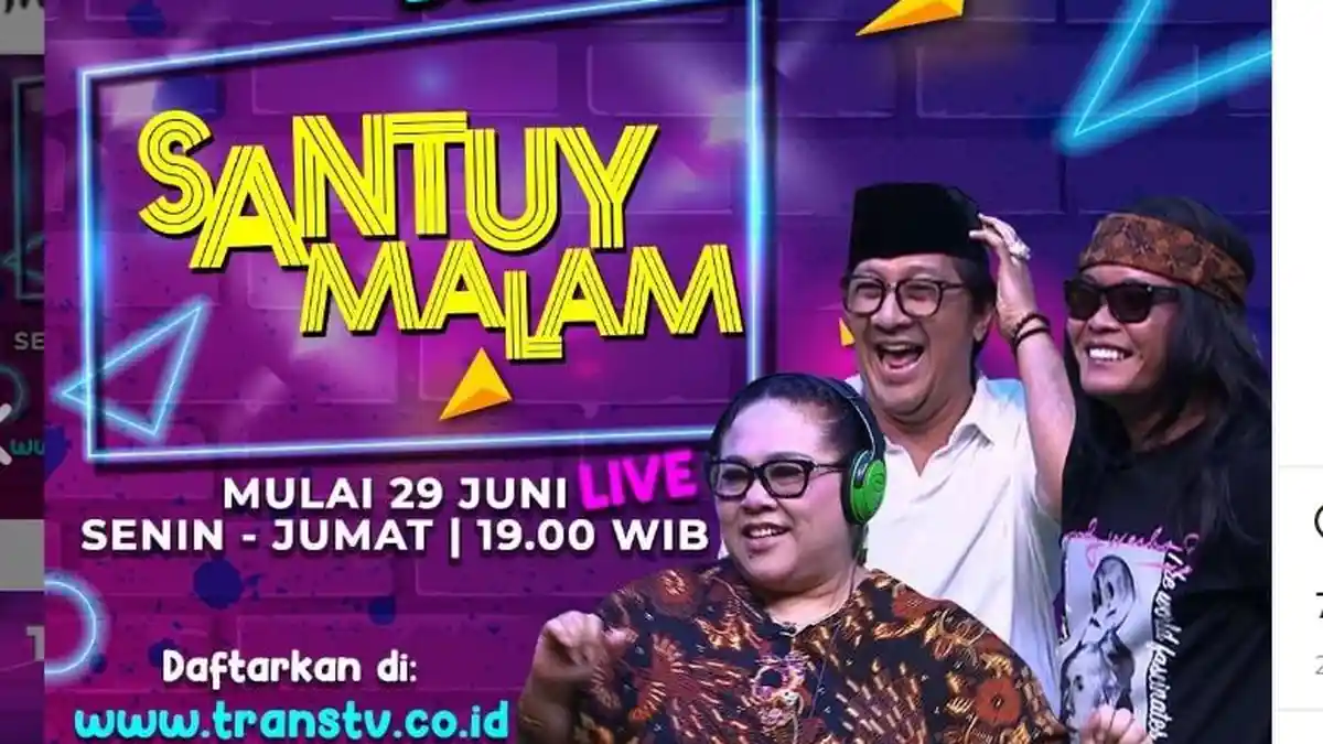 Jadwal Acara TV Hari Ini, Senin (29/6): Sinetron Samudra Cinta Season 2 & Ada Santuy Malam Trans TV