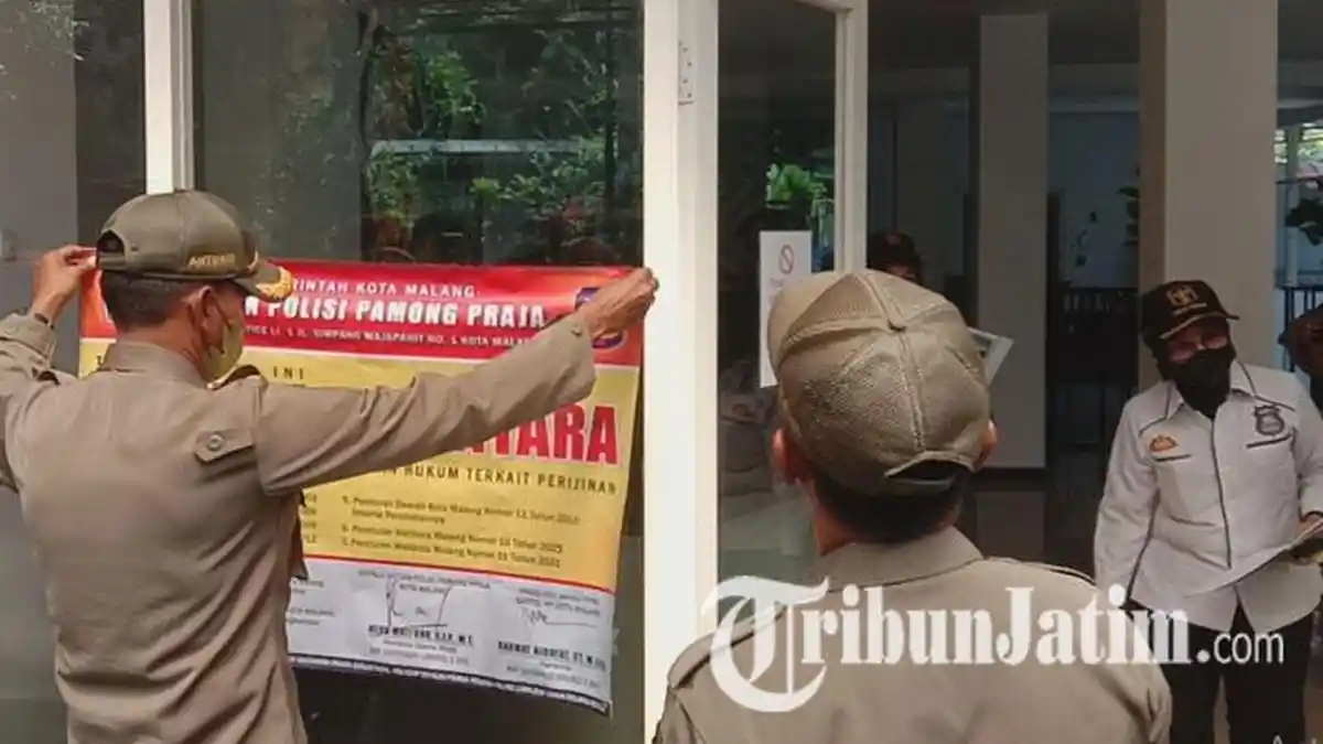 Diduga Jadi Tempat Prostitusi, Dua Penginapan di Tlogomas Malang Disegel, Perizinan Dicabut?