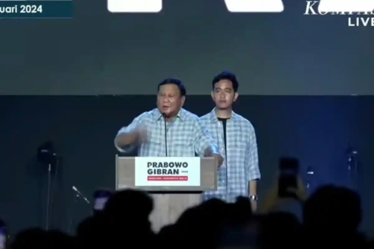 Prabowo Subianto Bersyukur Unggul di Quick Count, Minta Pendukungnya Jangan Sombong