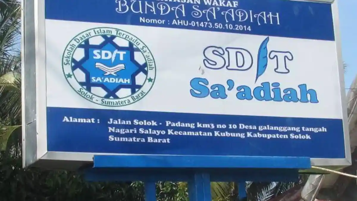 Dana BOS 2026 SD di Solok Rp 40,7 Miliar, SDIT SA Adiah Kelola Rp 557 Juta