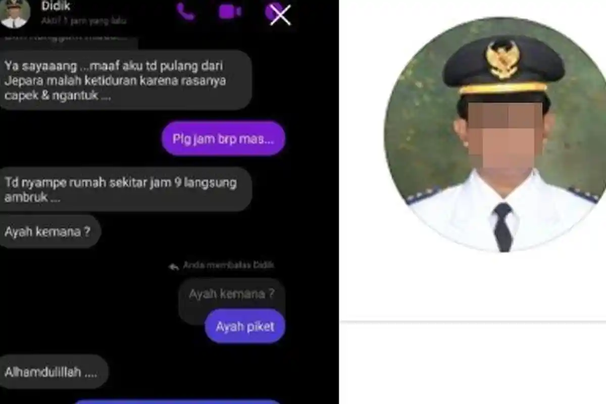 NGAMUK DM Mesra Dibongkar Anak, Ibu yang Diduga Selingkuh dengan Camat di Pati Ternyata Istri Polisi
