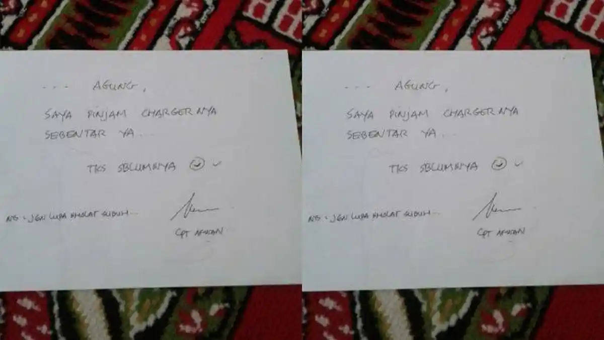 VIRAL Sepucuk Surat Diduga Dari Captain Afwan, Isinya Ingatkan Sholat, Pihak Keluarga Angkat Bicara