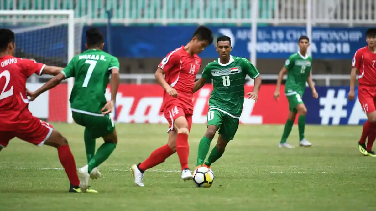 AFC U19 2018 - Kejutan. Korea Utara Kalahkan Irak, Persaingan Grup B Makin Ketat
