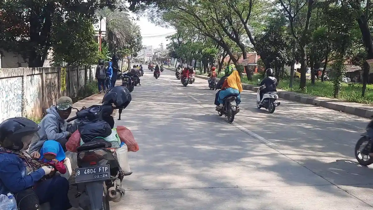 UPDATE Pukul 10.00 WIB, Arus Balik Lebaran Mulai Terlihat di Jalan Pantura Karawang