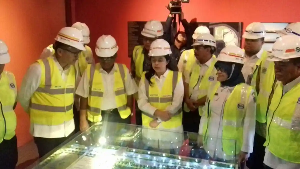 Menteri Puan Maharani dan Plt Gubernur DKI Tinjau Proyek Velodrome Balap Sepeda
