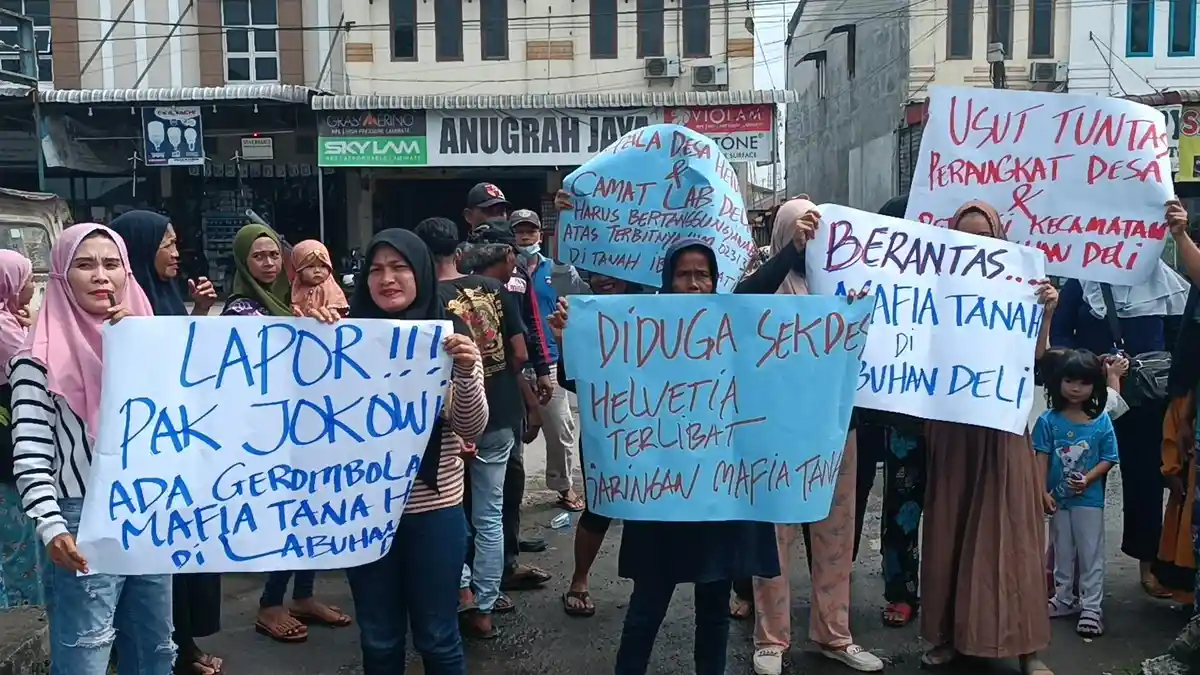 Warga Menuding Pejabat Desa Helvetia dan Kecamatan Labuhan Deli Terlibat Mafia Tanah