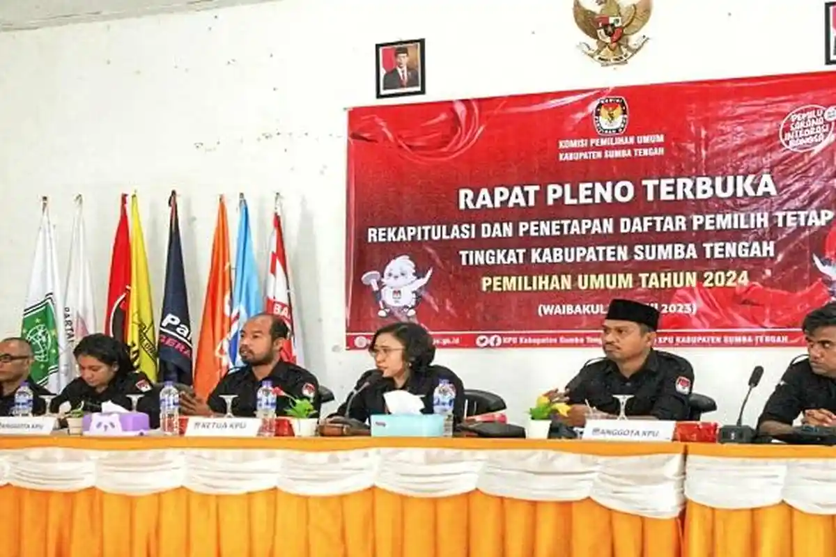 KPU Sumba Tengah Tetapkan DPT Pemilu 2024 Sebanyak 57.654 Jiwa