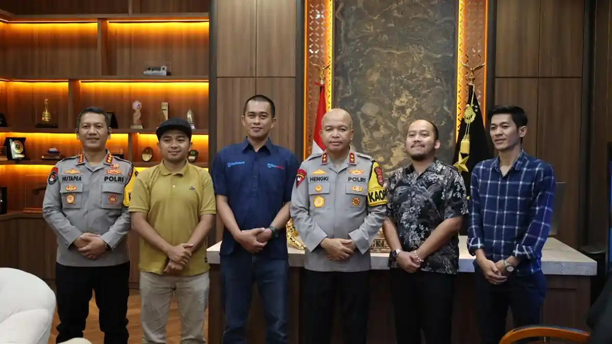 Audiensi dengan Kapolda Banten, Redaksi TribunBanten.com Tes Respon Cepat Lapor Polisi 110