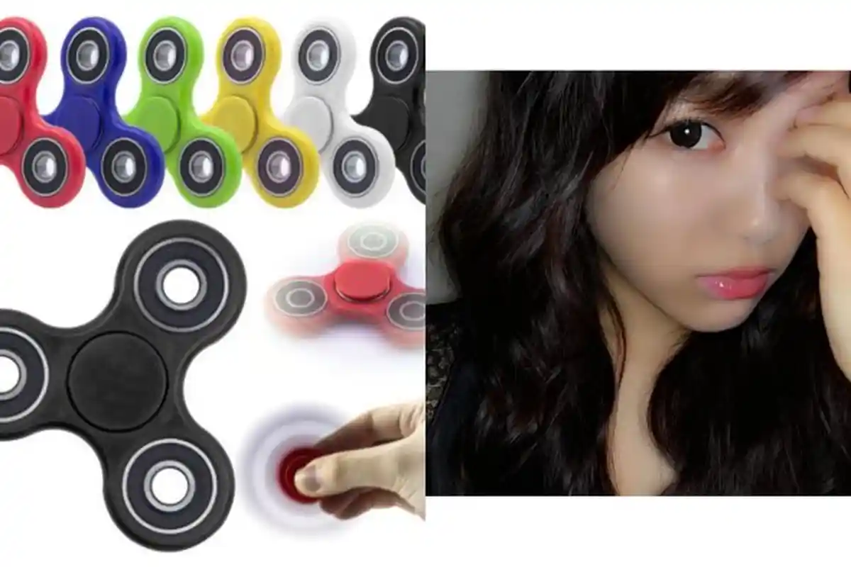 Astaga, Model ini Malah Gunakan Bagian Tubuh Sensitif ini untuk Main Fidget Spinner!