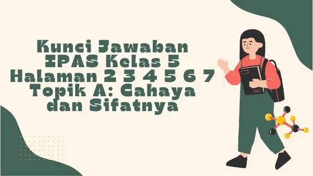 Kunci Jawaban IPAS Kelas 5 Halaman 2 3 4 5 6 7 Topik A: Cahaya dan Sifatnya