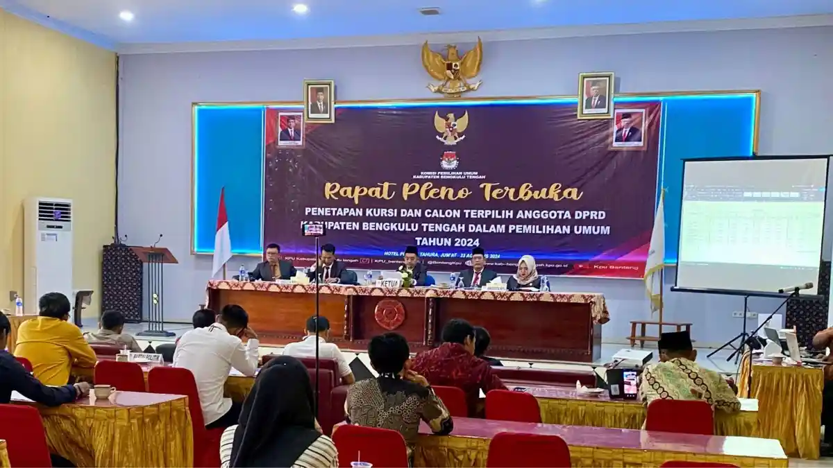 KPU Bengkulu Tengah Tetapkan DPRD Terpilih Periode 2024-2029, PPP Raih 4 Kursi