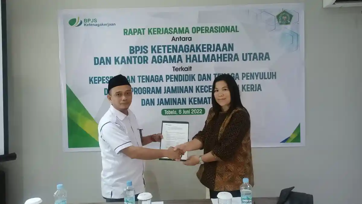 Hore! Pegawai Non PNS Dilingkup Kemenag Halmahera Utara Dapat Jaminan dari BPJS Ketenagakerjaan